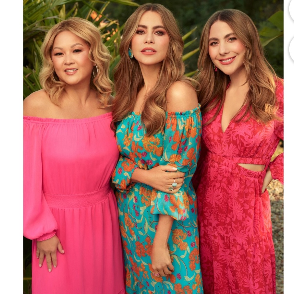 NWOT Sofia Jeans by Sofia Vergara Off The Shoulder Midi Dresses - Picture 1 of 13